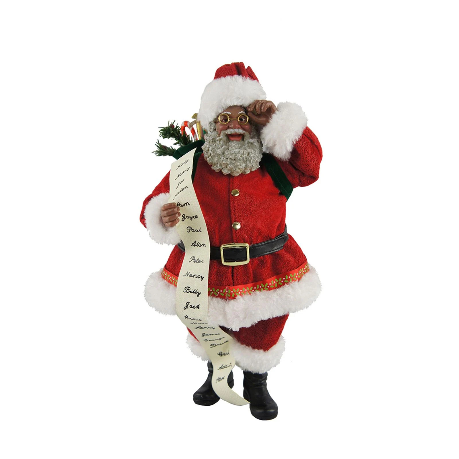 10.75" Traditional African American Santa Claus Christmas Figurine | Bed Bath & Beyond