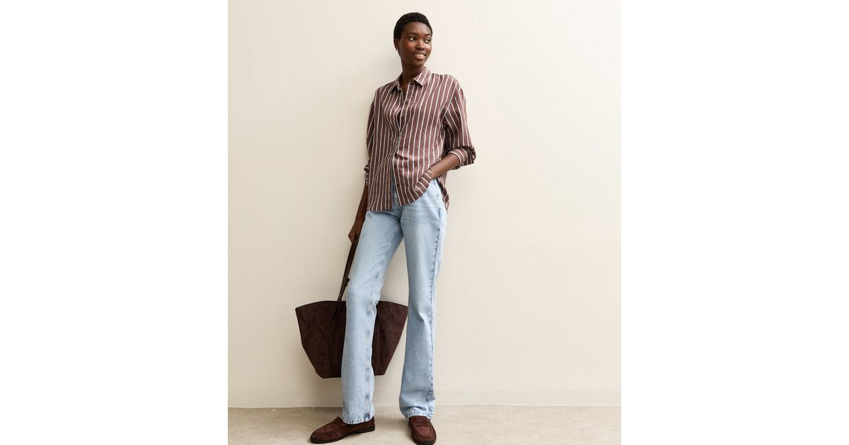 Tall Light Blue Anica Straight Leg Jeans | New Look | New Look (UK)