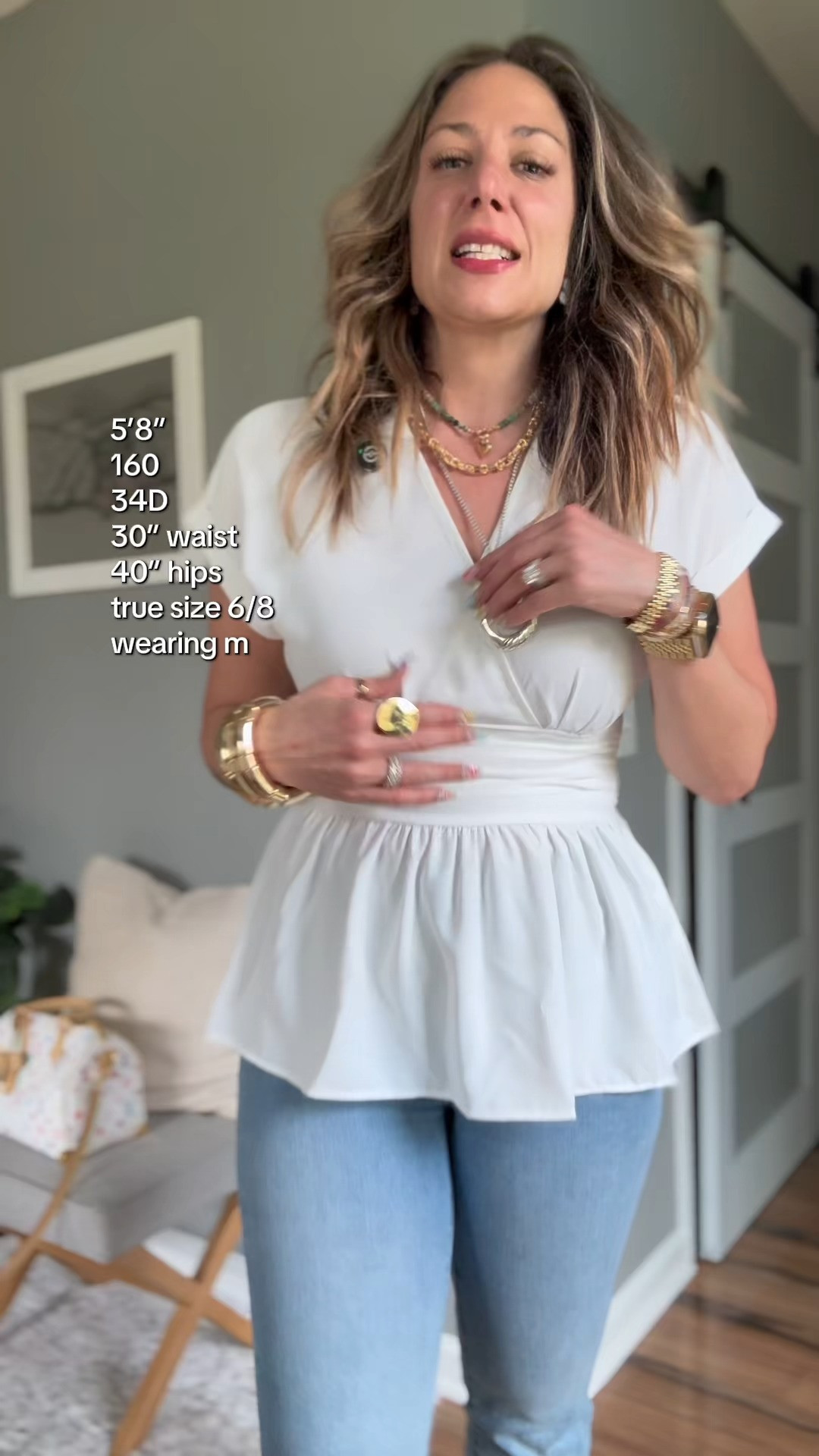 The ruching actually gives shape without feeling tight, and it just sits so flattering on.

#LTKFinds #LTKStyle #LTKTop
#WrapTop #EverydayOutfit #CasualChic #earnscommissions 

 #LTKootd #LTKmomlife #LTKOver40