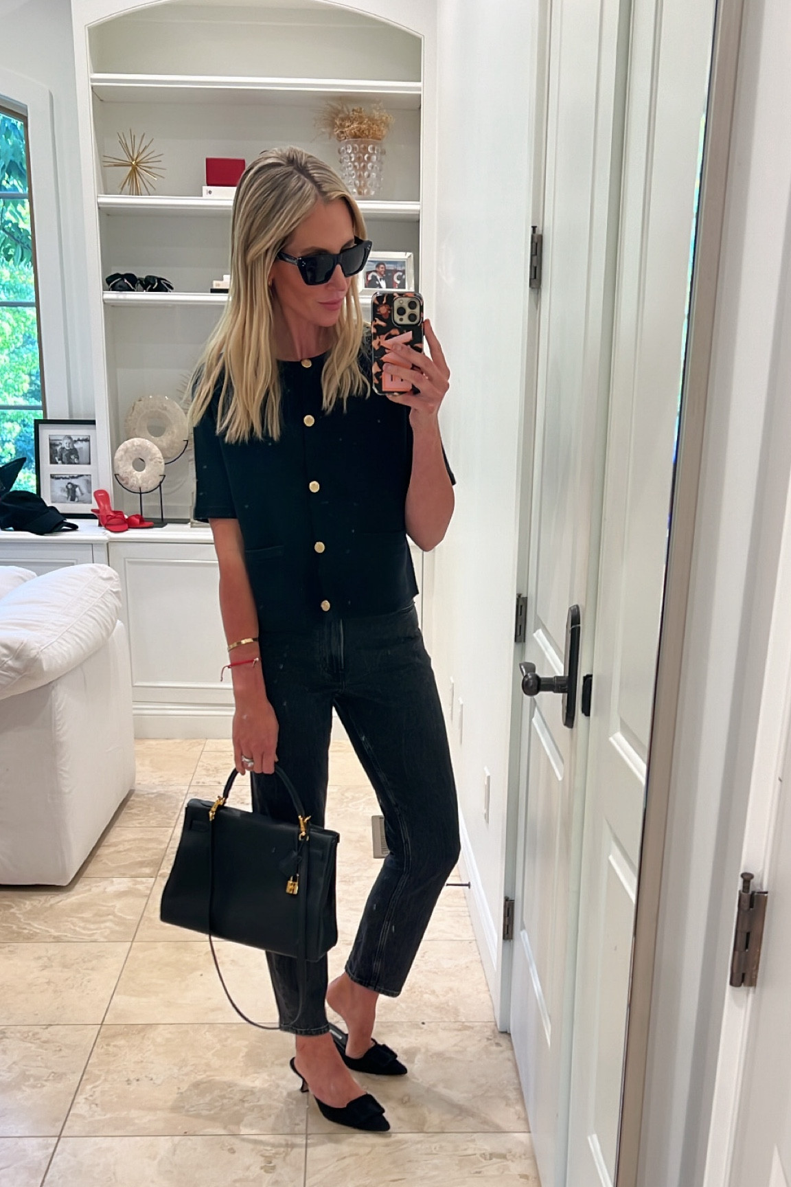 These are the high rise mom jeans and they were my favorite all last fall and winter. A classic cut that goes with everything. Nice and high rise. Get your normal size. I take the 25.  Use the code: DENIMAF for an additional 15% off. 