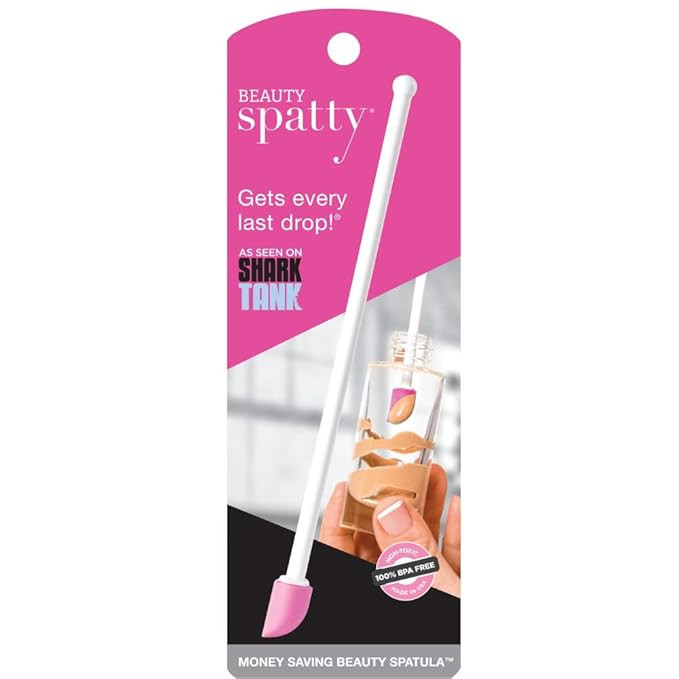 Spatty Last Drop Mini Makeup Spatula (6 Inch Pink) Shark Tank Mom Made Scrapes Foundation, Lotion... | Amazon (US)