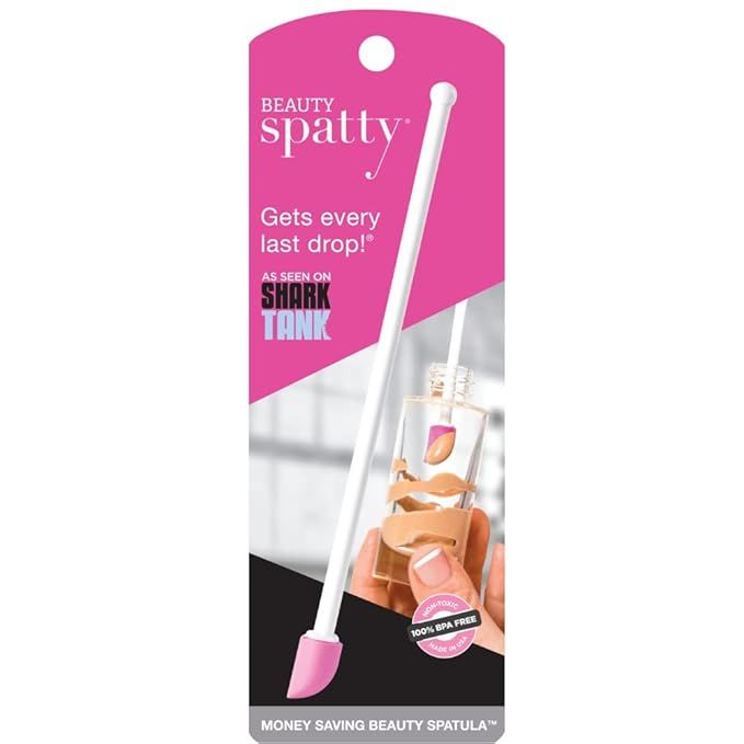 Spatty Last Drop Mini Makeup Spatula (6 Inch Pink) Shark Tank Mom Made Scrapes Foundation, Lotion... | Amazon (US)