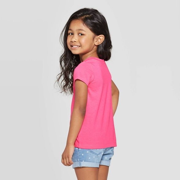 Toddler Girls' Solid Short Sleeve T-Shirt - Cat & Jack™ | Target