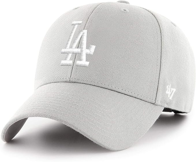 47 Brand Los Angeles LA Dodgers MVP Hat Cap Gray/White | Amazon (US)
