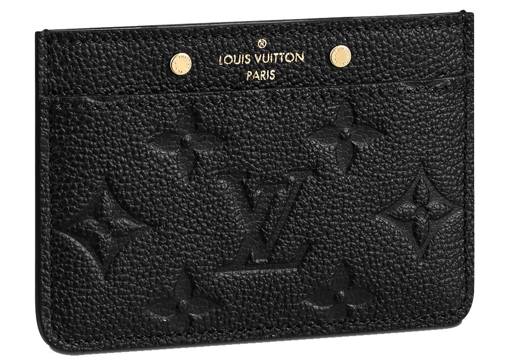 Louis Vuitton Card Holder Monogram Empreinte in Black | StockX