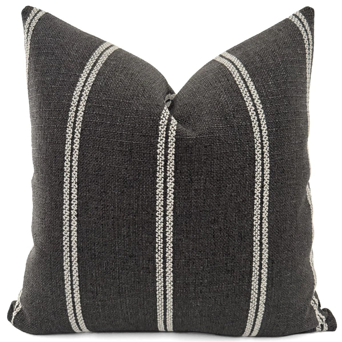 Nearly Black Indoor/Outdoor Pillow Cover | Hackner Home (US)