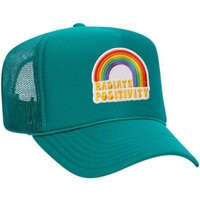 Radiate Positivity - Embroidered Patch Trucker Hat, Positive Vibes Trucker Hat, Rainbow Patch Hat | Etsy (US)