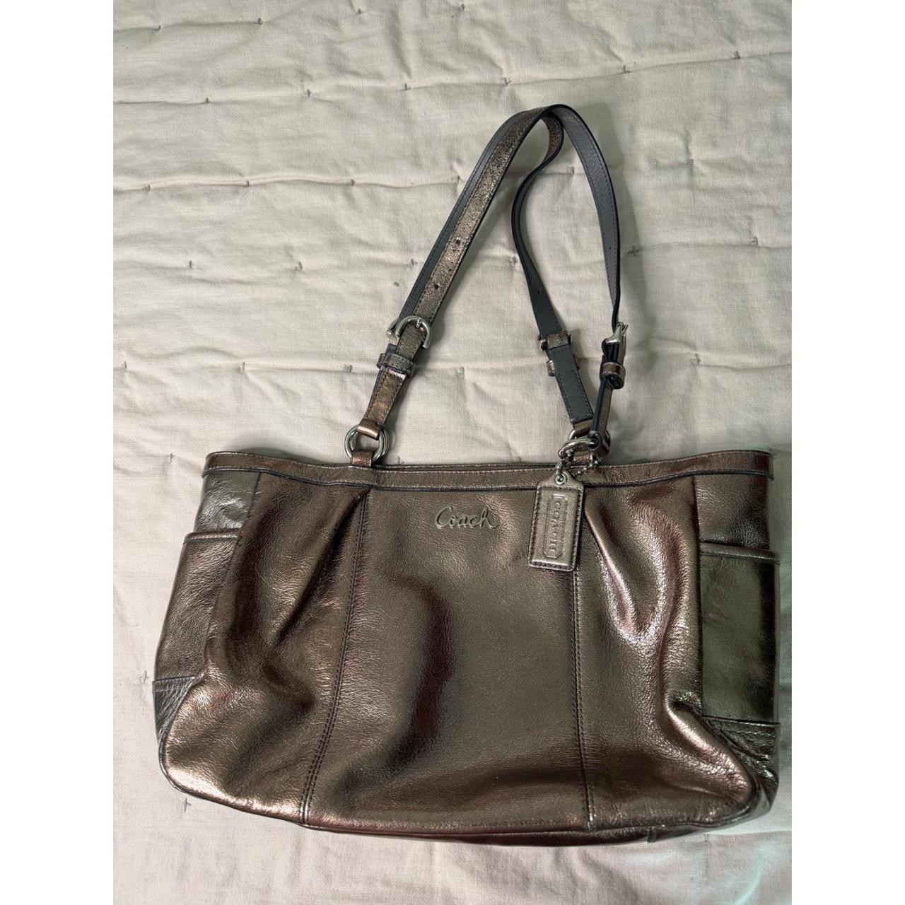 Coach Women's Tote bags - Grey/Silver | Depop US