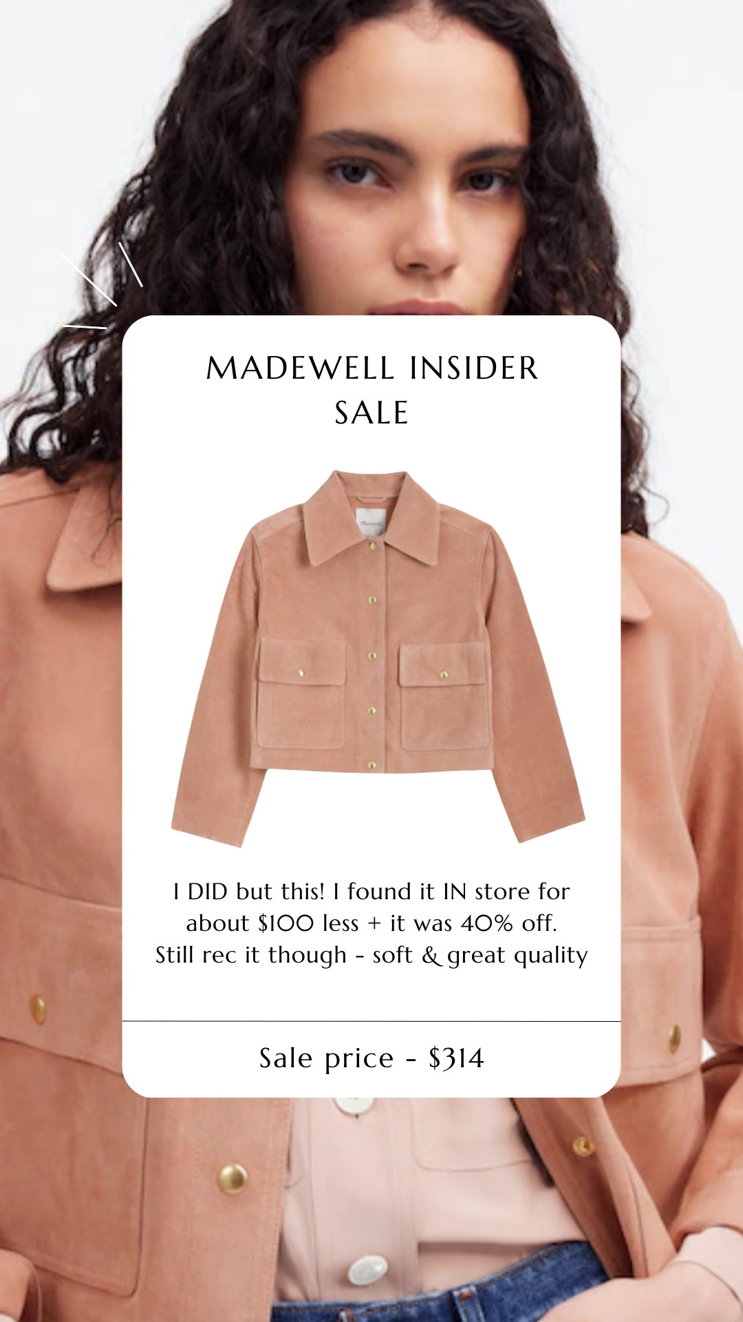 suede crop jacket. suede jacket. pink suede. pink suede jackete. madewell suede jacket. madewell sale. pink jacket. 

 #LTKFallSale #LTKSaleAlert #LTKStyleTip