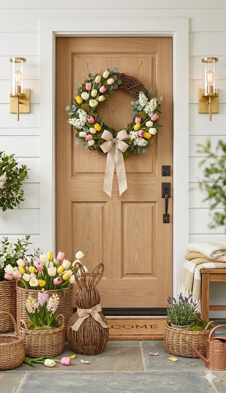 Easter front porch decor, Easter decor 