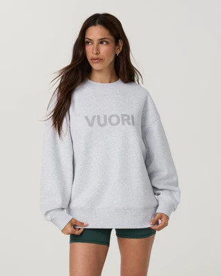 Vuori Restore Oversized Crew Neck T-Shirt | Pale Grey Heather | XXL | Vuori Clothing (US & Canada)
