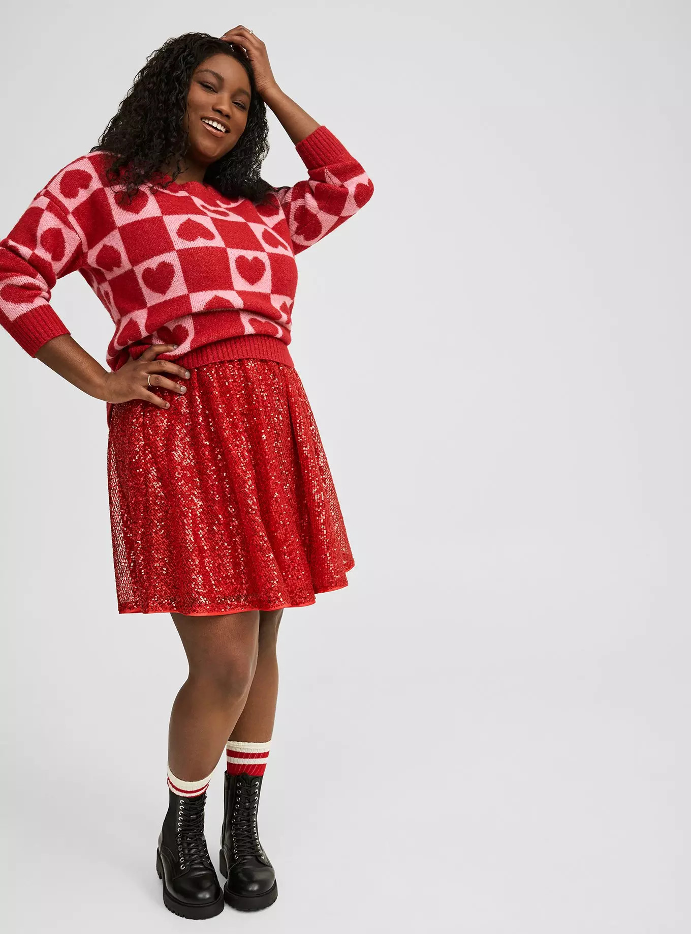 Mini Sequin Skater Dress | Torrid (US & Canada)