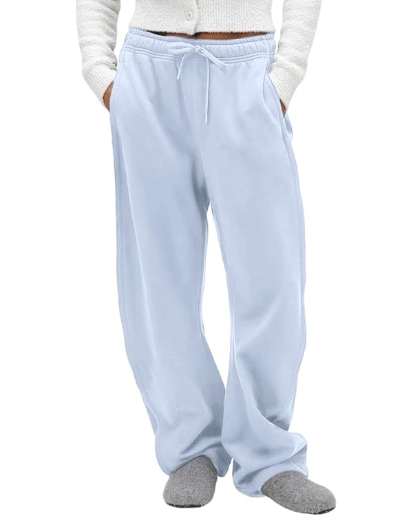 FAIABLE Women's Sweatpants Wide Leg - Super Soft Sweat Pants Fleece Baggy Joggers with Pockets, D... | Amazon (US)
