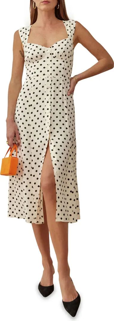 Tayler Polka Dot Fit & Flare Sleeveless Dress | Nordstrom