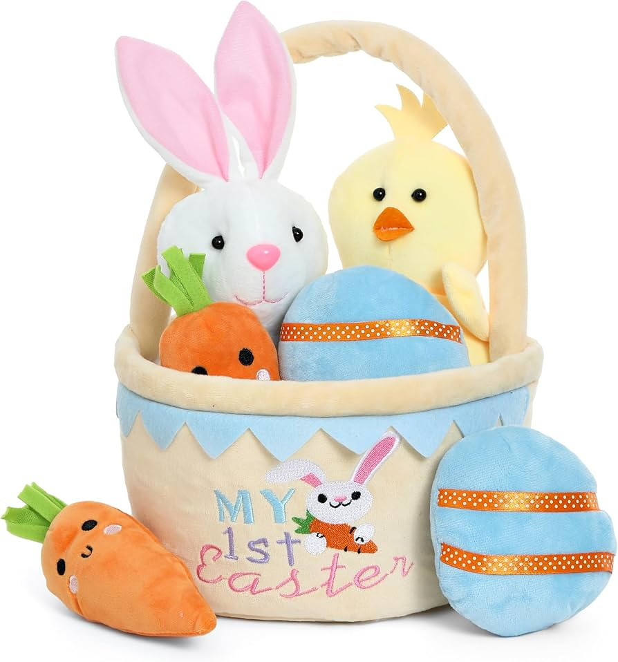 Easter Basket -My First Easter Basket Stuffed Plush Playset Baby's First Easter Basket Stuffed Ca... | Amazon (US)