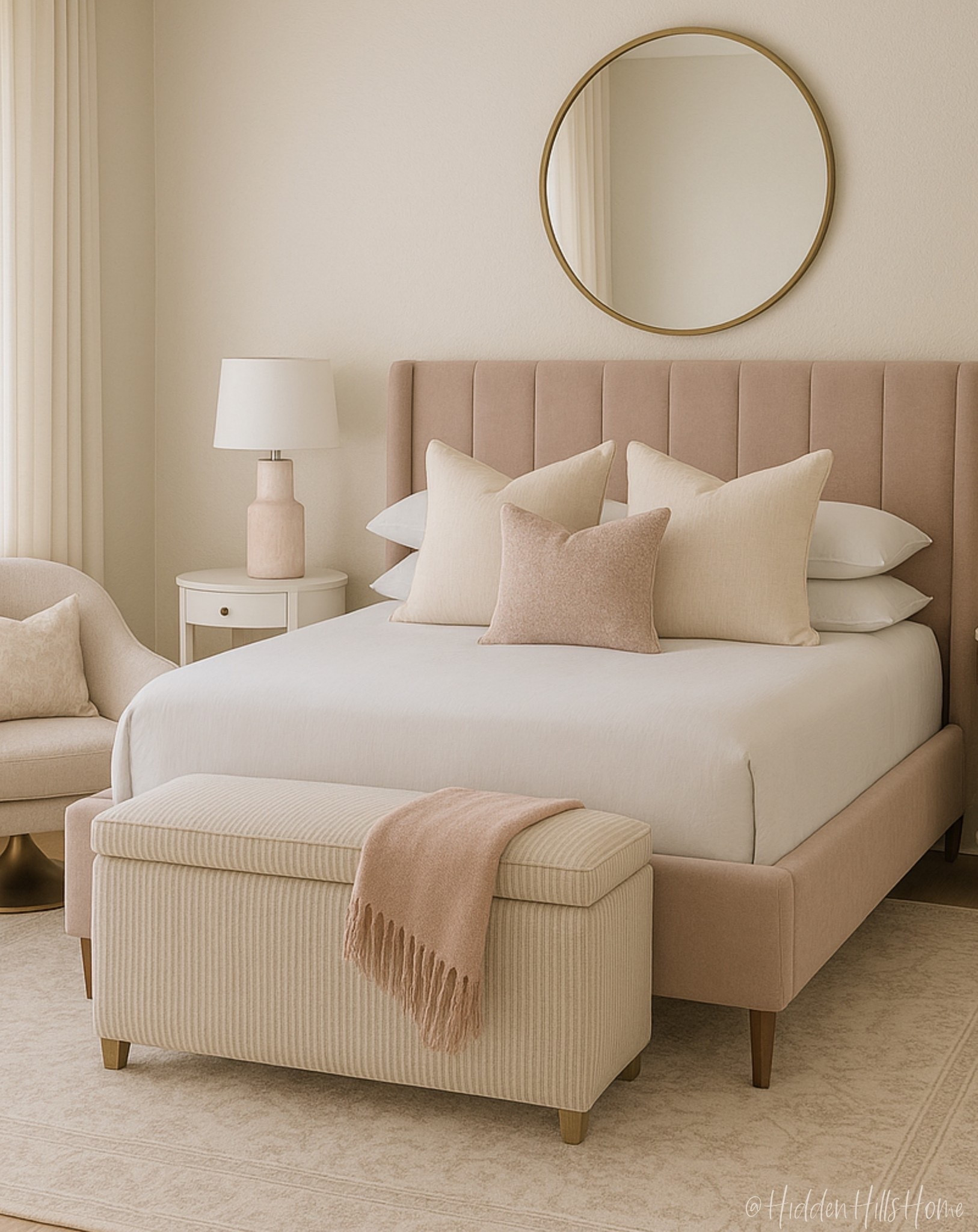 Teen girls bedroom, blush pink bed, girls bedroom design, modern transitional girls bedroom #pink

#LTKHome #LTKSaleAlert #LTKKids