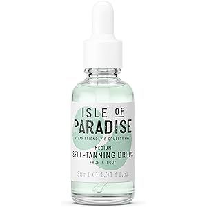 Isle of Paradise Self Tanning Drops - Vegan, Cruelty Free Self-Tan Drops, 30ml | Amazon (US)