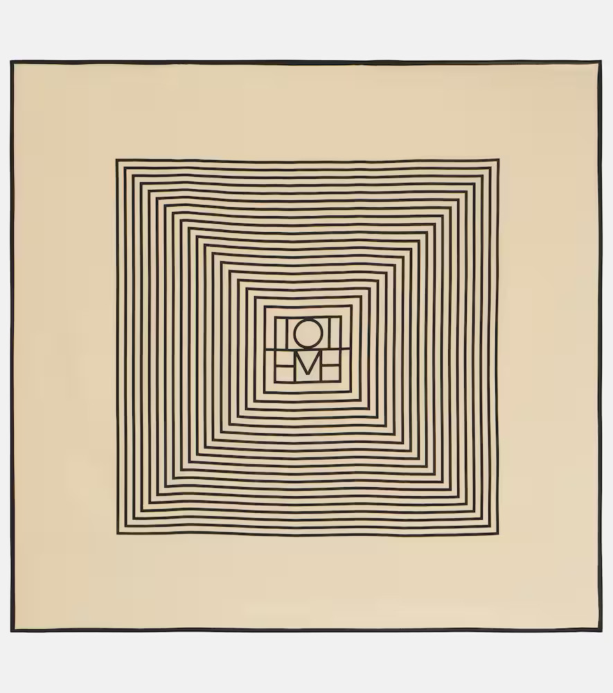 Toteme Monogram silk twill scarf | Mytheresa (US/CA)