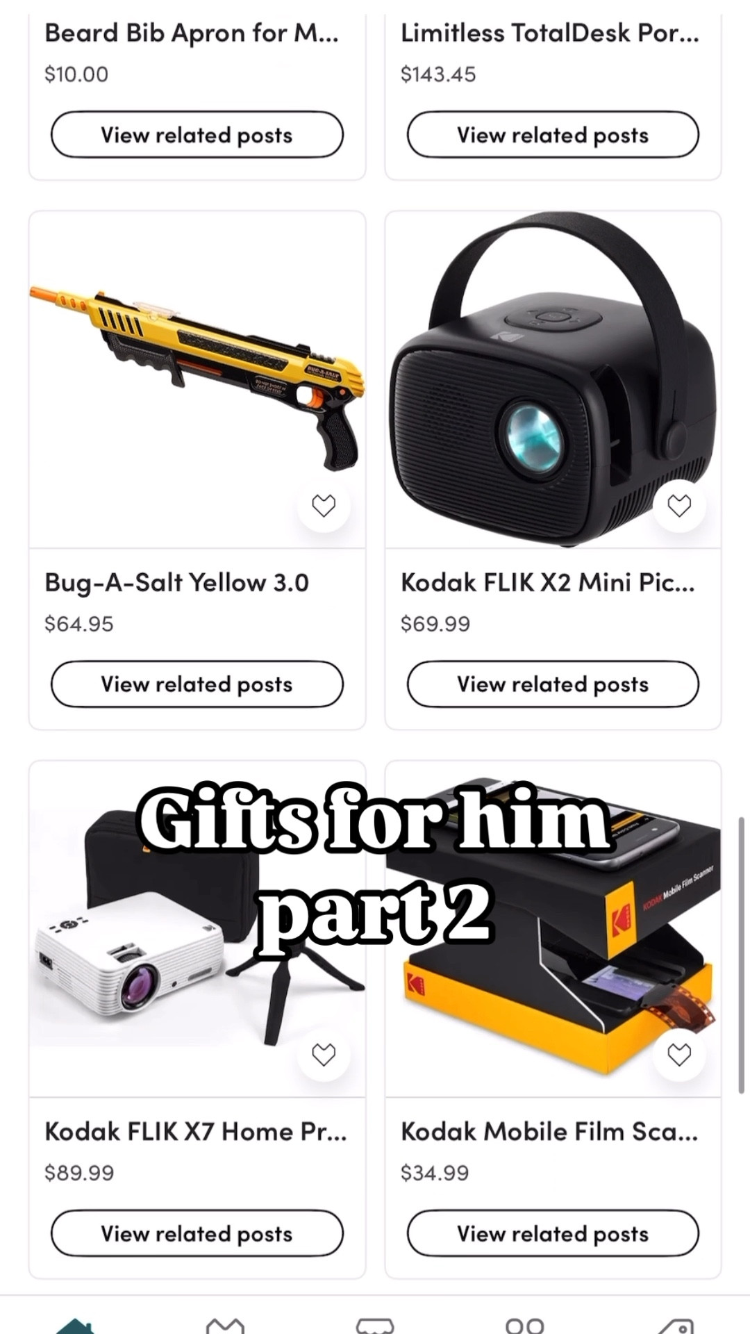 Gifts for him 
Gifts for men



#LTKHoliday #LTKMens #LTKGiftGuide