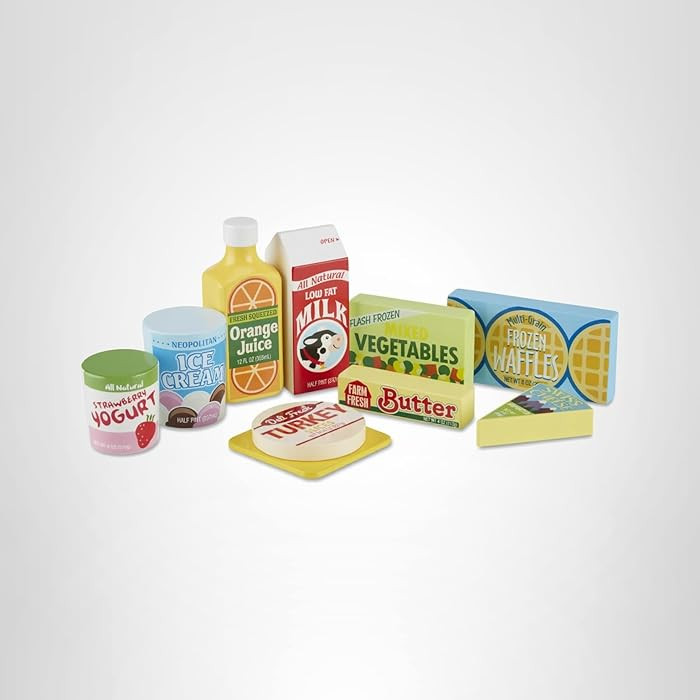 Melissa & Doug Fridge Food, Wooden Play Food for Kids Kitchen Playset, Play Kitchen Accessories, ... | Amazon (US)