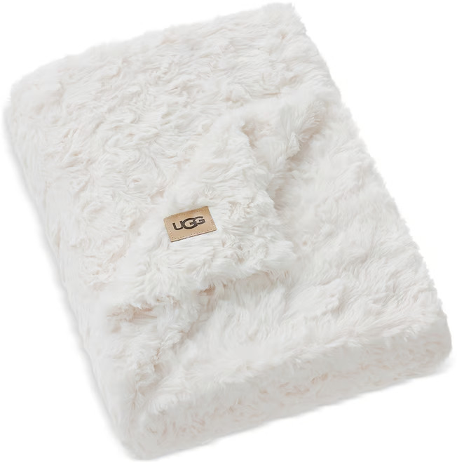 UGG® Adalee Faux Fur Throw, 50" x 70" - Macy's | Macy's