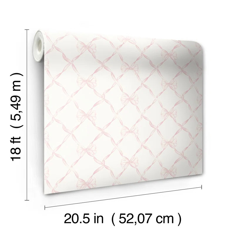 Baby Bow Peel & Stick Wallpaper Roll | Wayfair North America