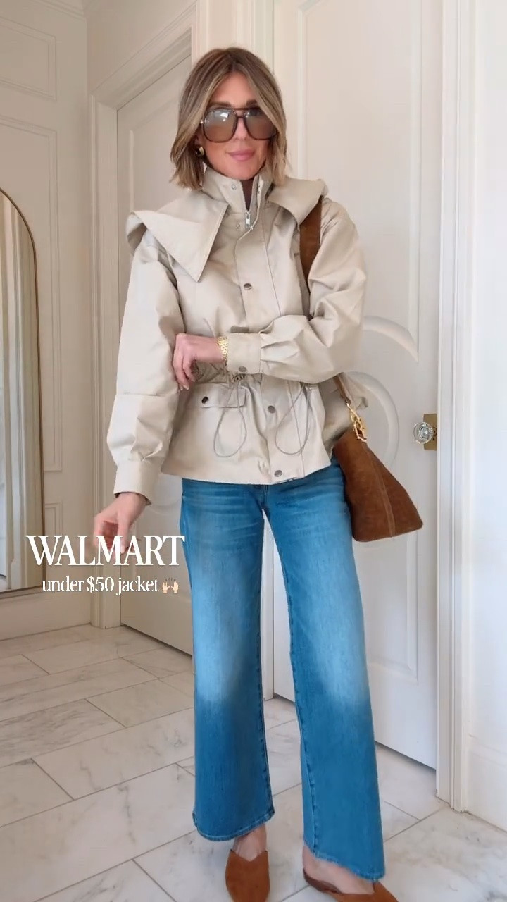 This Walmart jacket cinches and is under $50!! Such a great find

#LTKootd #LTKSeasonal #LTKOver40