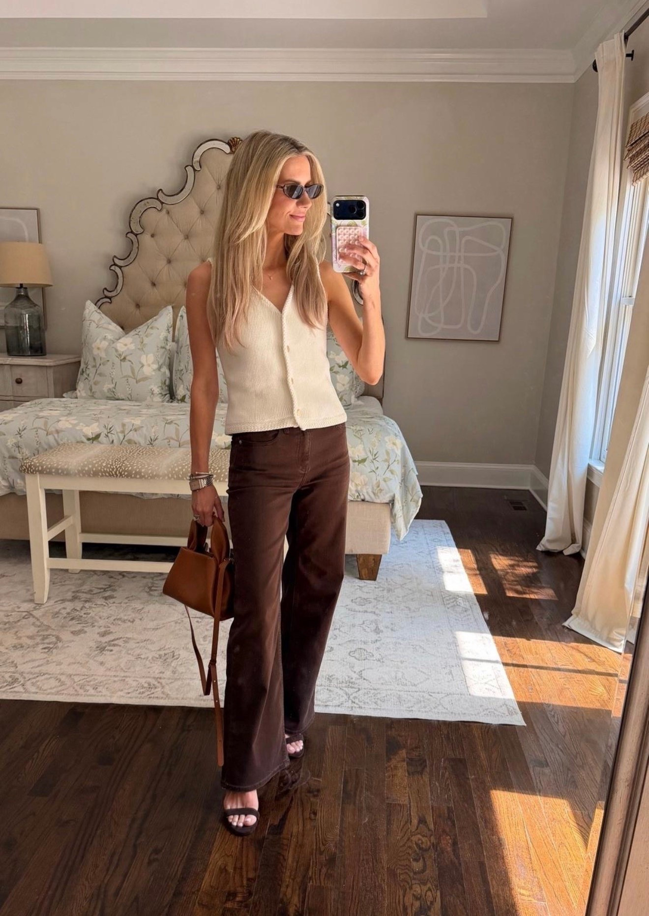 The perfect summer-to-fall outfit!  The denim is super lightweight and great for warmer temps, the sweater adds some texture and depth while the sleeveless style is still functional for late summer weather!

#LTKSeasonal #LTKootd #LTKgrwm