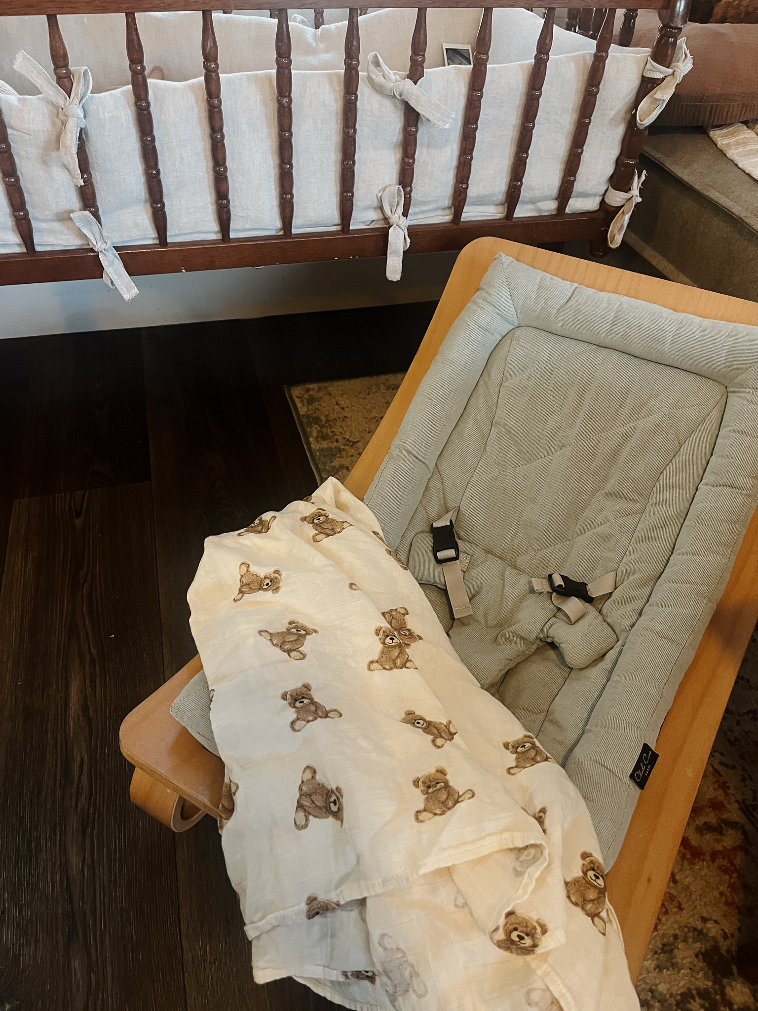 Creating the coziest space as we prepare for our sweet daughter to arrive. In love with cute and aesthetic baby rocker! And of course  bear blanket to honor her big brother in heaven. 

#LTKFamily #LTKBump #LTKBaby