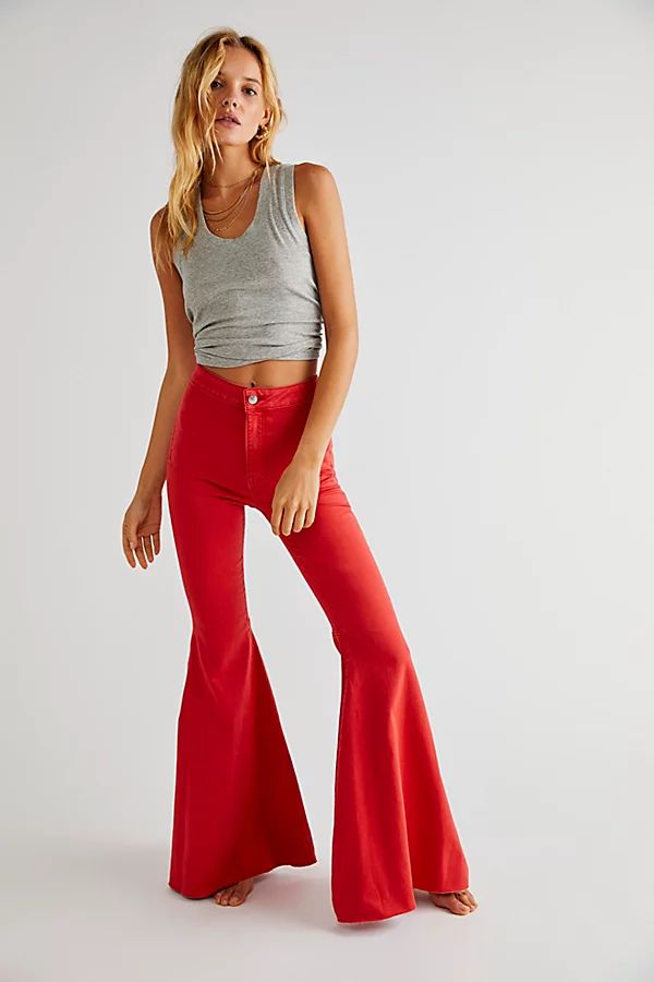 Just Float On Flare Jeans by We The Free at Free People, Sultry, 32 | Free People (Global - UK&FR Excluded)