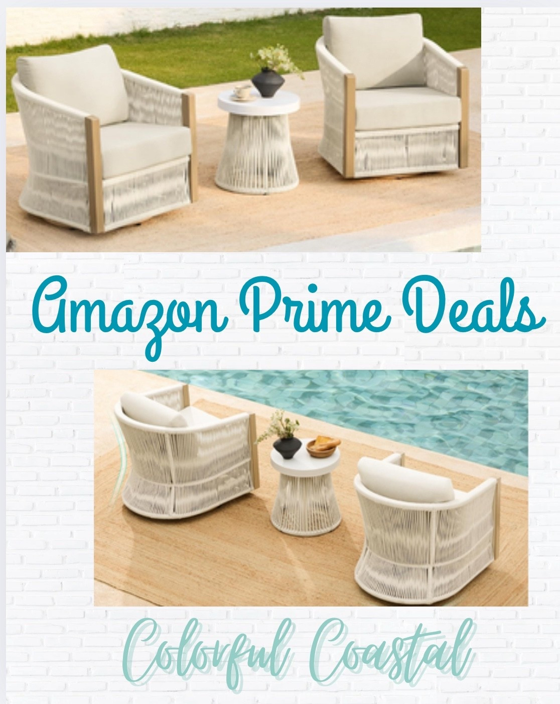 Early Amazon Prime Day Deals—Coastal Outdoor Set.

Colorful Coastal, Coastal Outdoor Furniture, Coastal Designn

#LTKHome
