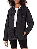 The Drop Women's Andrea Oversized Denim Jacket, Faded Carbon, XXS | Amazon (US)