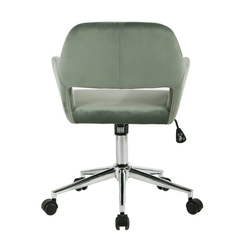 HOMY CASA Velvet Task Office Chair with Swivel & Adjustable Height, Cactus - Walmart.com | Walmart (US)
