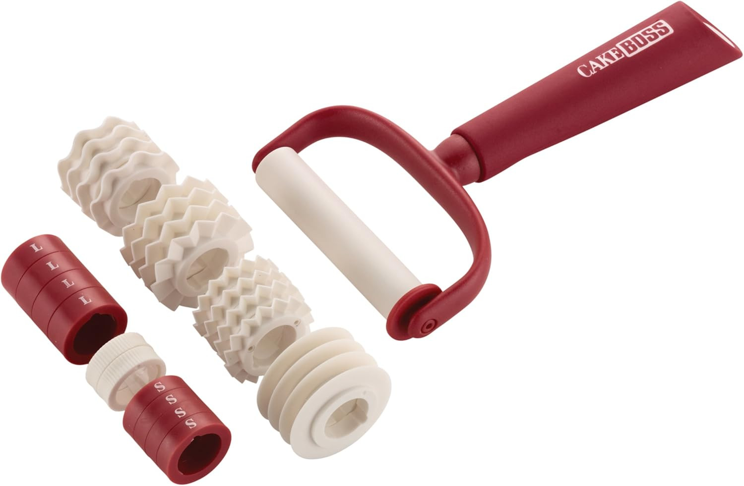 Amazon.com: Cake Boss Decorating Tools Plastic Fondant Ribbon Cutter, Red - : Everything Else | Amazon (US)