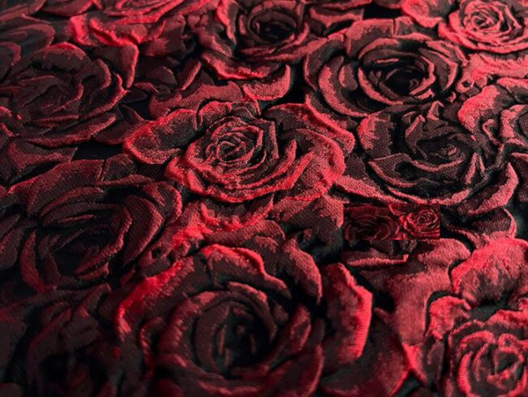 Wholesale-35%off-fashion Jacuqard Fabric, Rose Style Jacquard Fabric, Wedding Fabric, by the Yard... | Etsy (US)