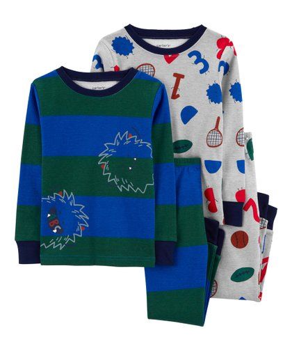 Carter's Blue & Green Stripe 'ABC' Pajama Set - Infant | Zulily