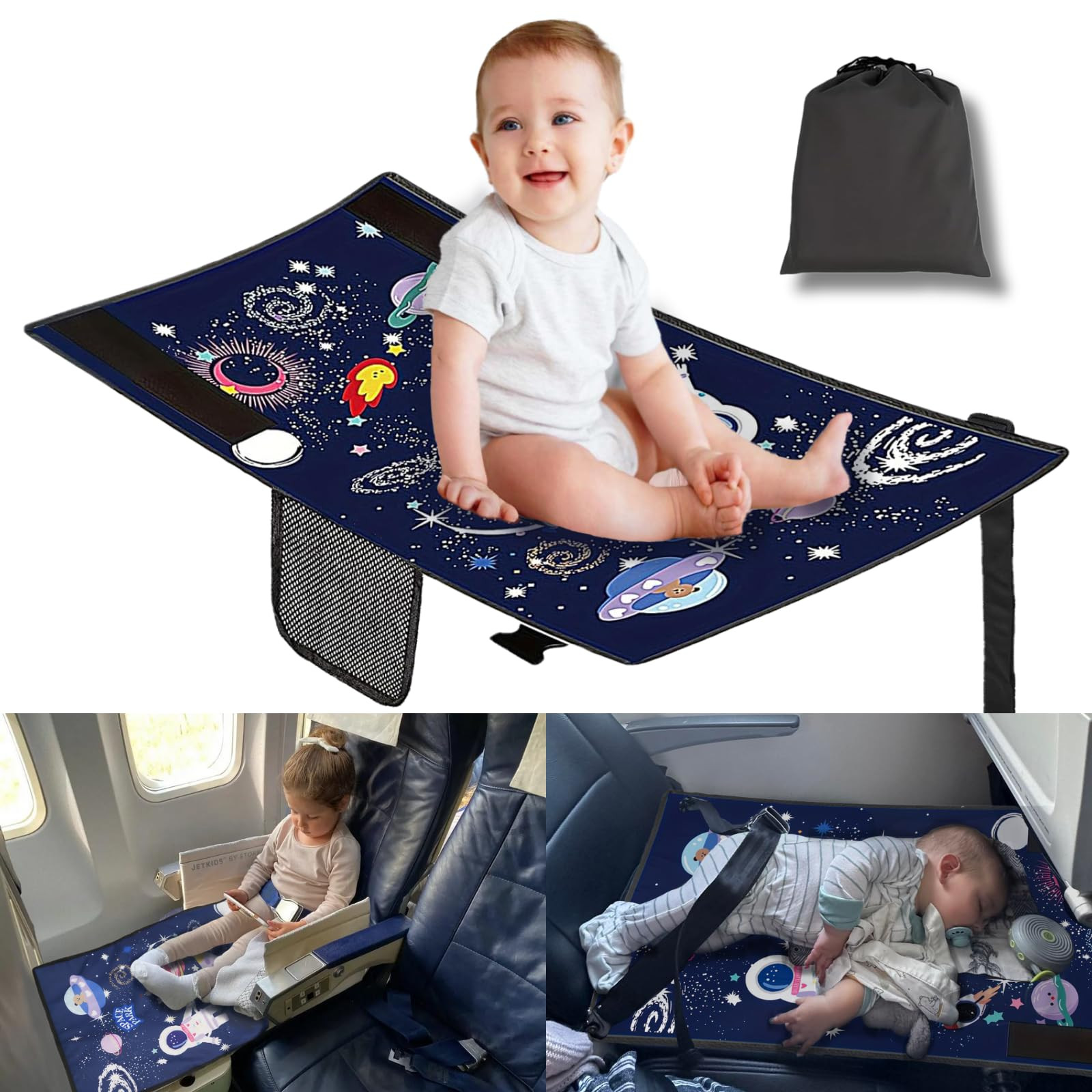 Toddler Airplane Bed, Airplane Seat Extender for Kids, Kids Travel Essentials for Flying, Baby Tr... | Amazon (US)