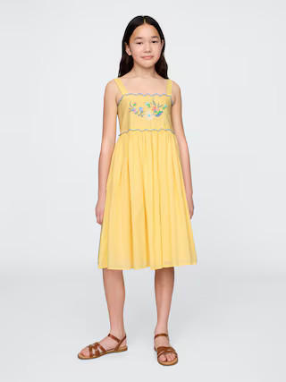 Kids Embroidered Midi Dress | Gap (US)