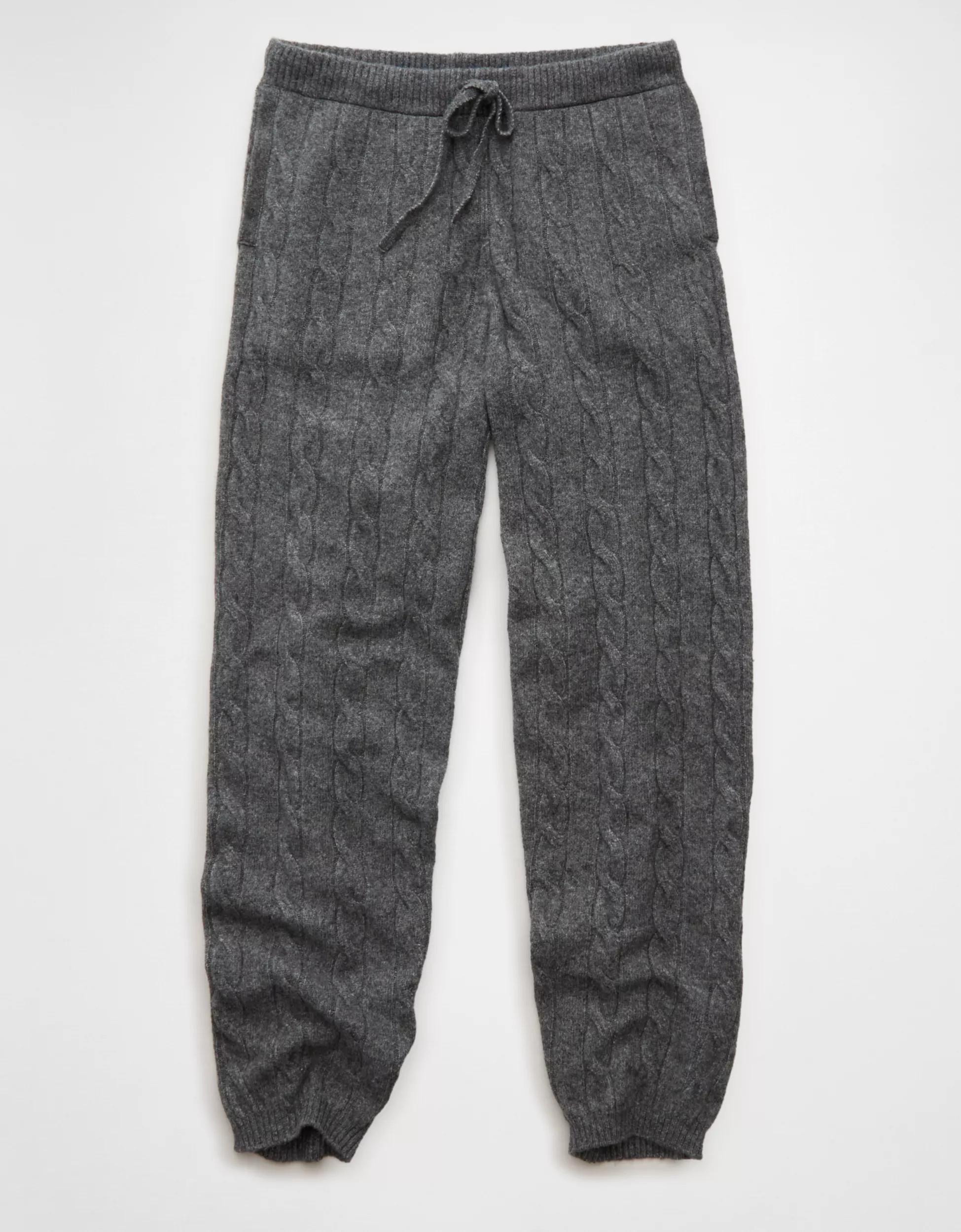AE High-Waisted Cable Knit Jogger | American Eagle Outfitters (US & CA)