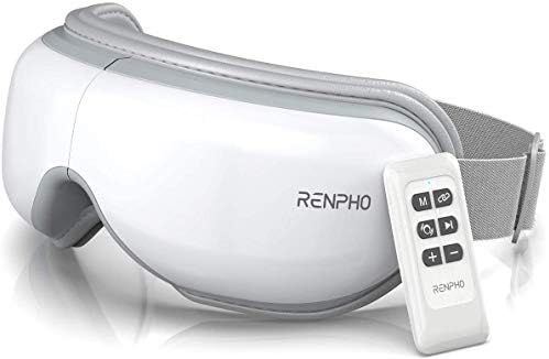 RENPHO Eye Massager with Remote Control & Heat, Compression Bluetooth Music Rechargeable Eye Heat... | Amazon (US)