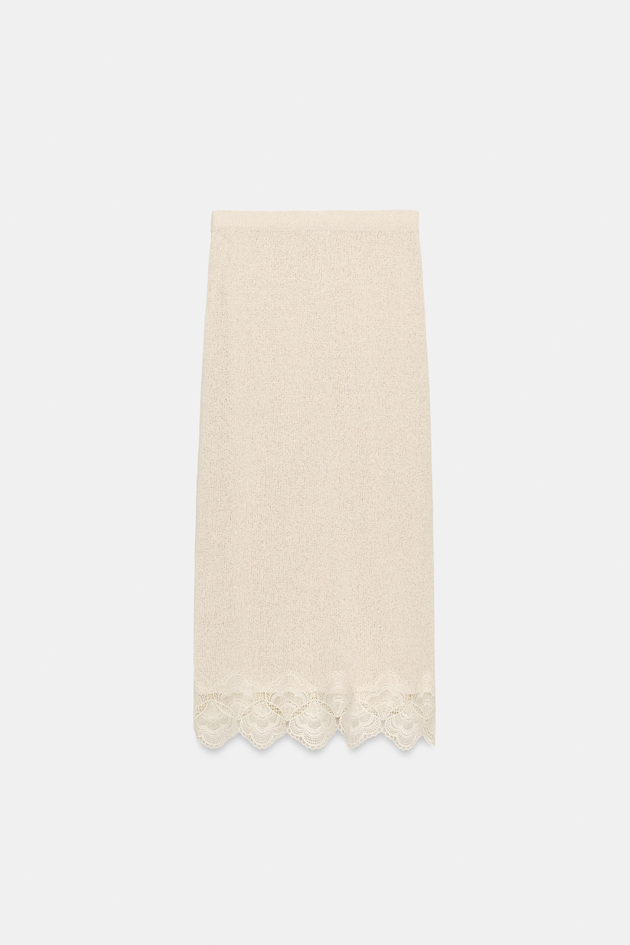 RUSTIC CROCHET SKIRT | Zara UK