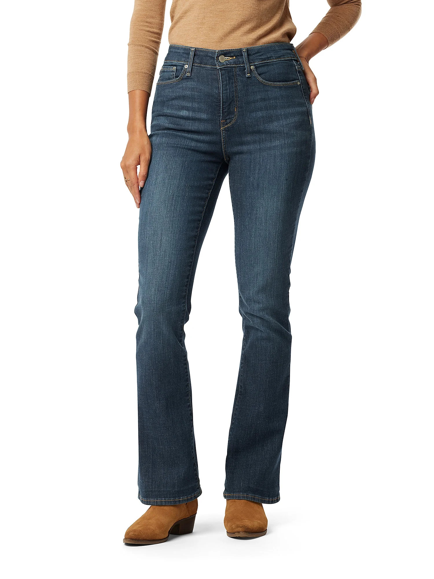 Signature by Levi Strauss & Co. Women s Shaping Mid Rise Bootcut Jeans | Walmart (US)