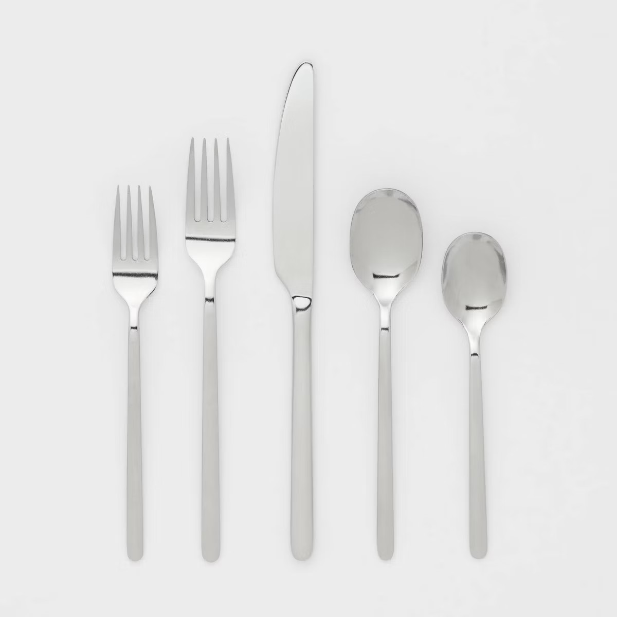 20pc Flatware Set Silver - Room Essentials™: Stainless Steel Silverware Set, Service for 4, Inc... | Target