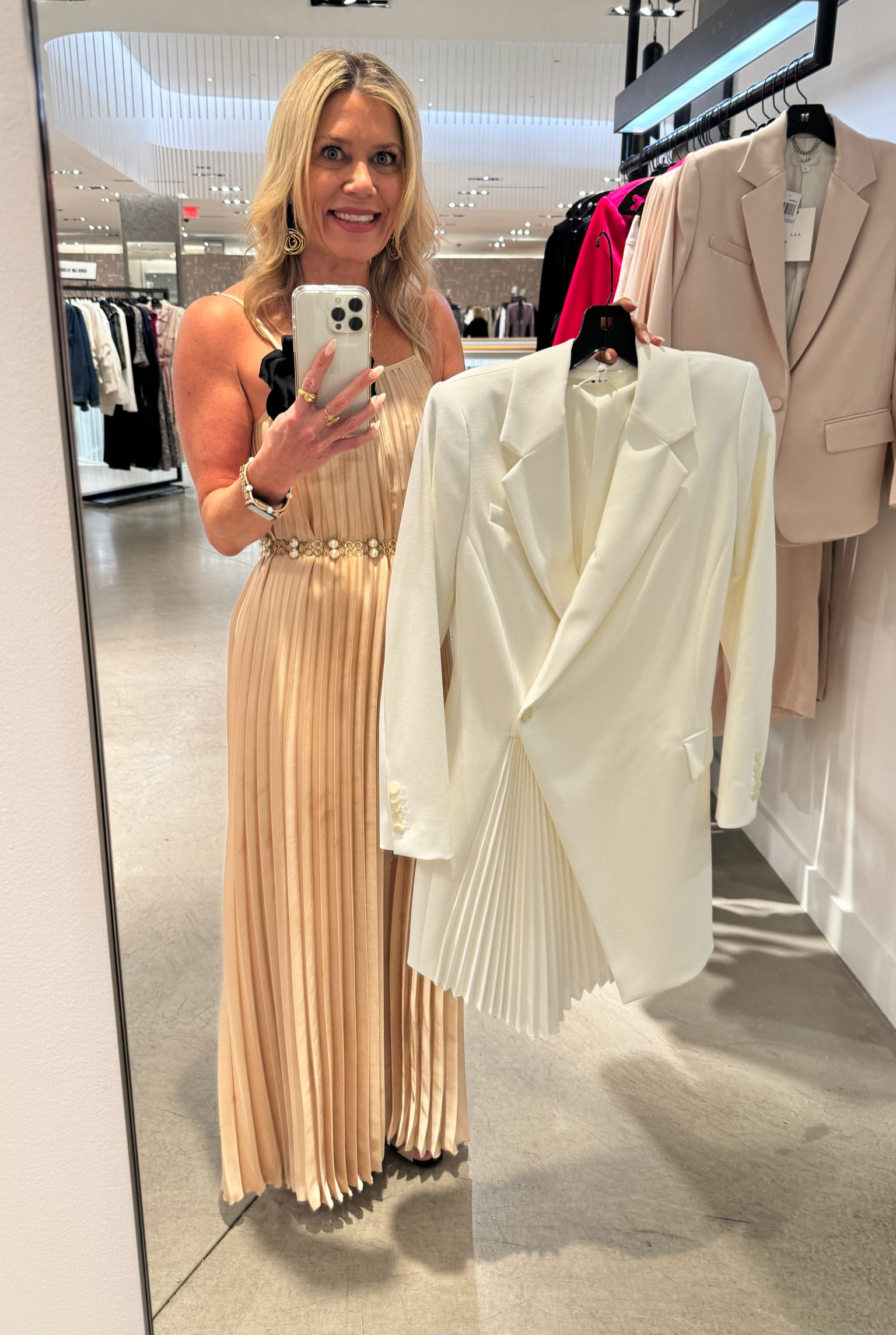 Spring workers gets an upgrade with a stylish blazer dress. We love the pleated detail giving a feminine vibe. Wear with  neutral pump to work or a bright heel or fun sandal to go out.

#LTKSeasonal