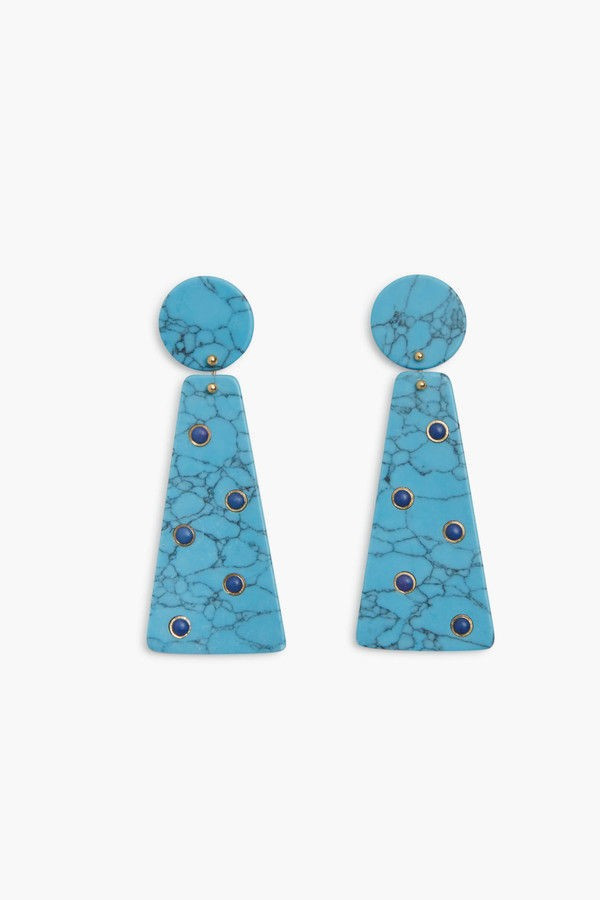 Turquoise Bowie Earrings | Tuckernuck (US)