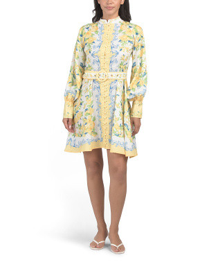 Long Sleeve Mini Dress With Belt | Casual Dresses  | Marshalls | Marshalls