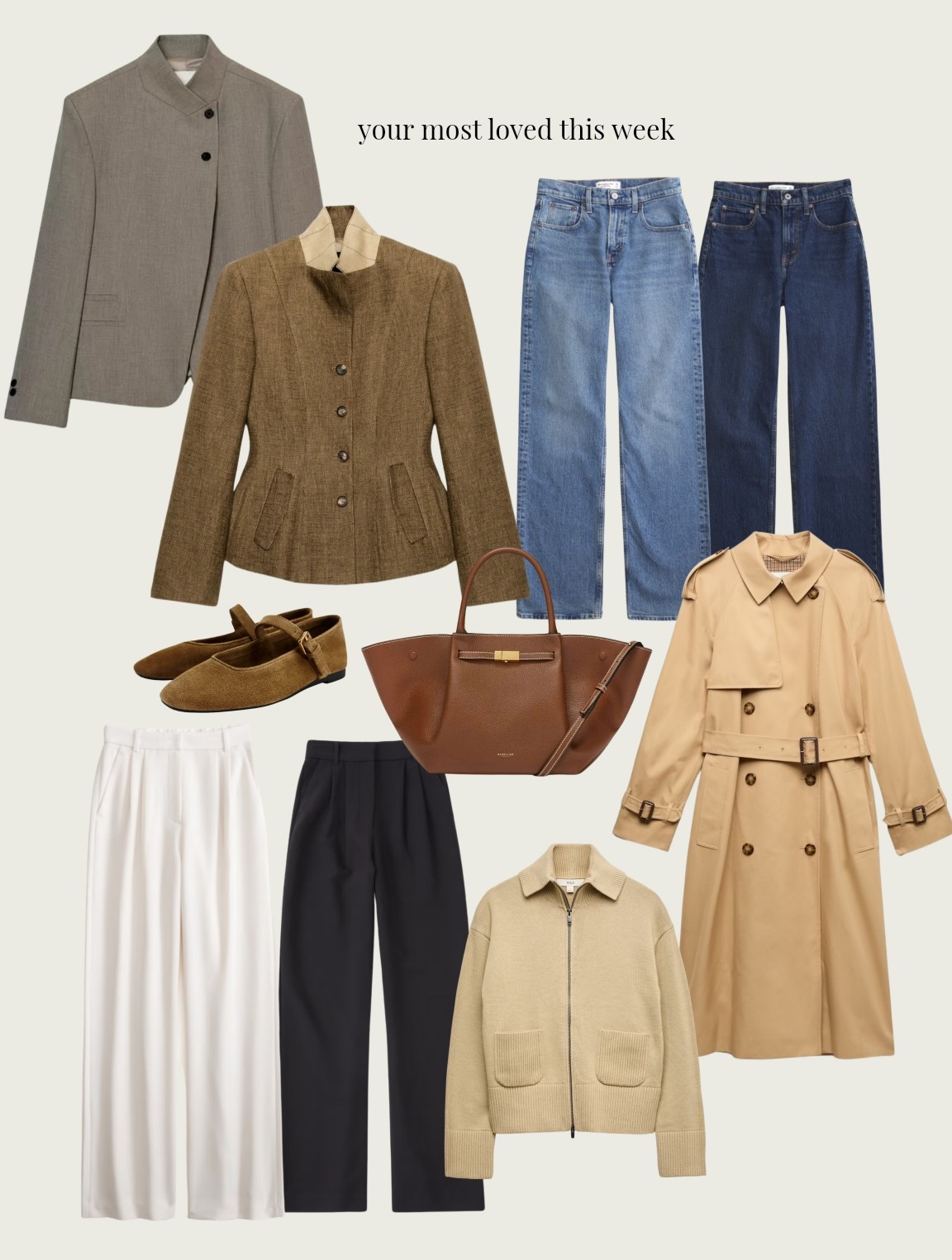 Your weekly favourites 💌

Spring outfits, spring jacket, denim, jeans, trench coat 

#LTKeurope #LTKspring #LTKuk