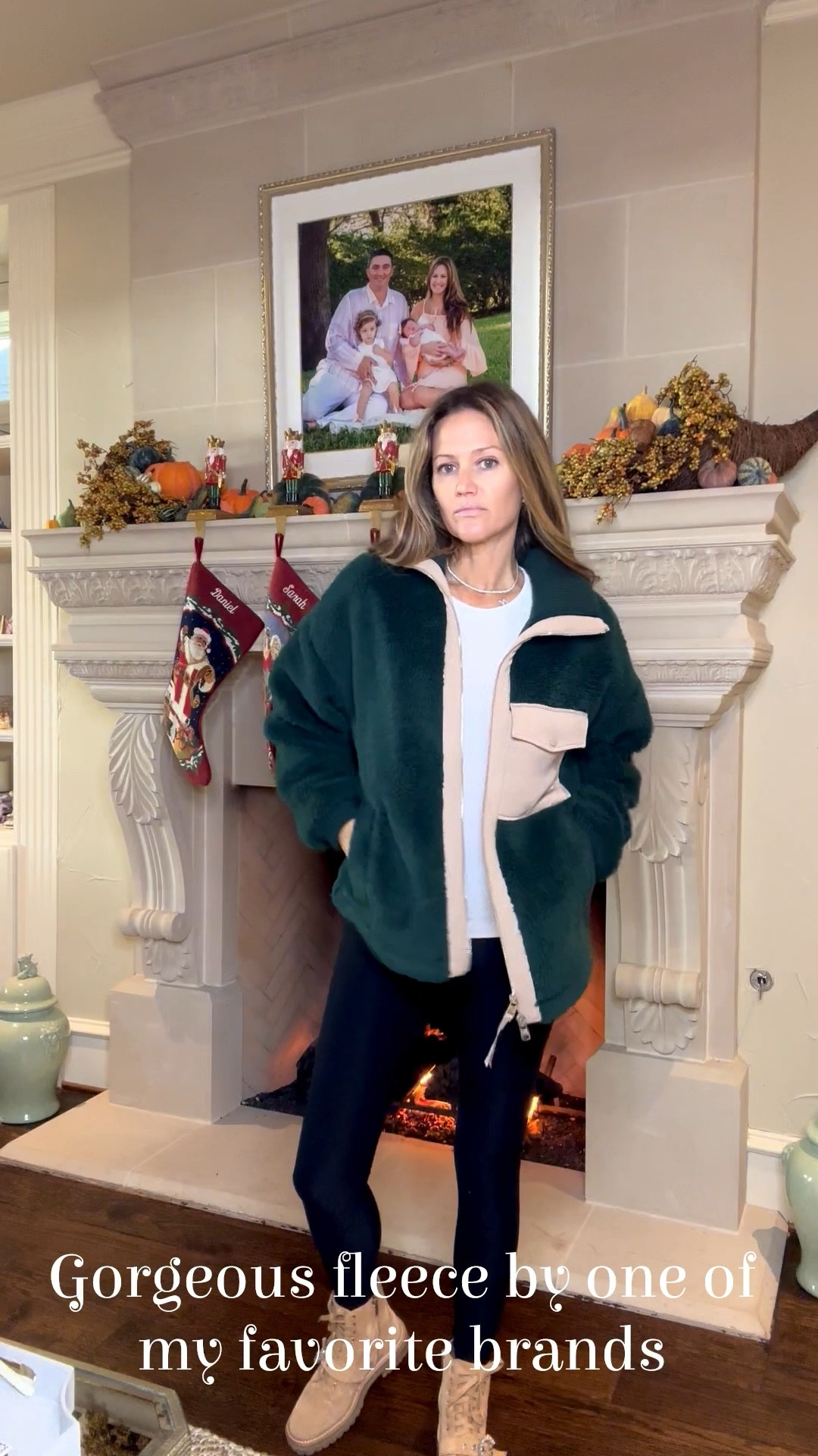 Love this gorgeous fleece. I am in a small. It’s so warm and classy 