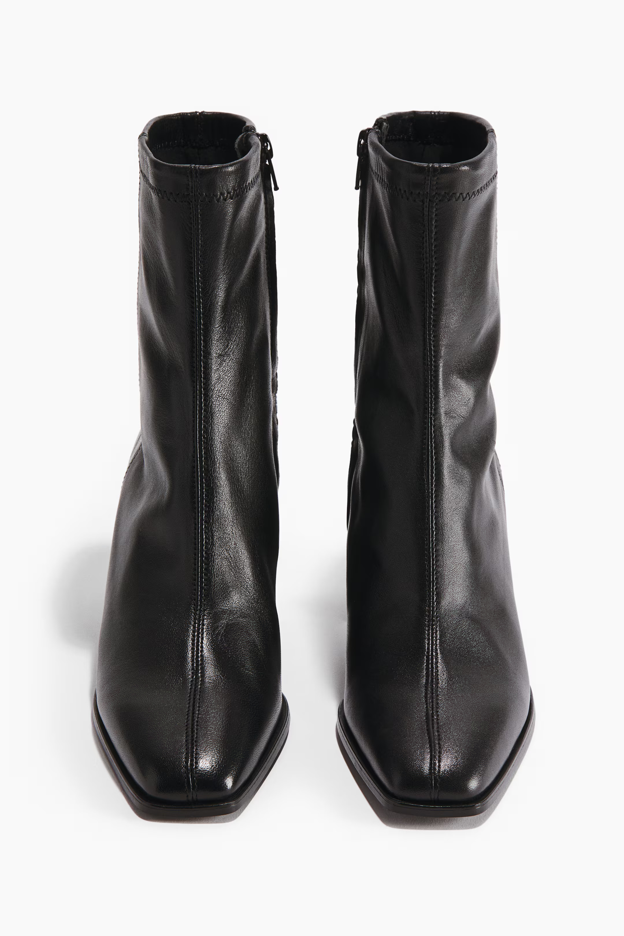 Leather Ankle Boots | H&M (US + CA)