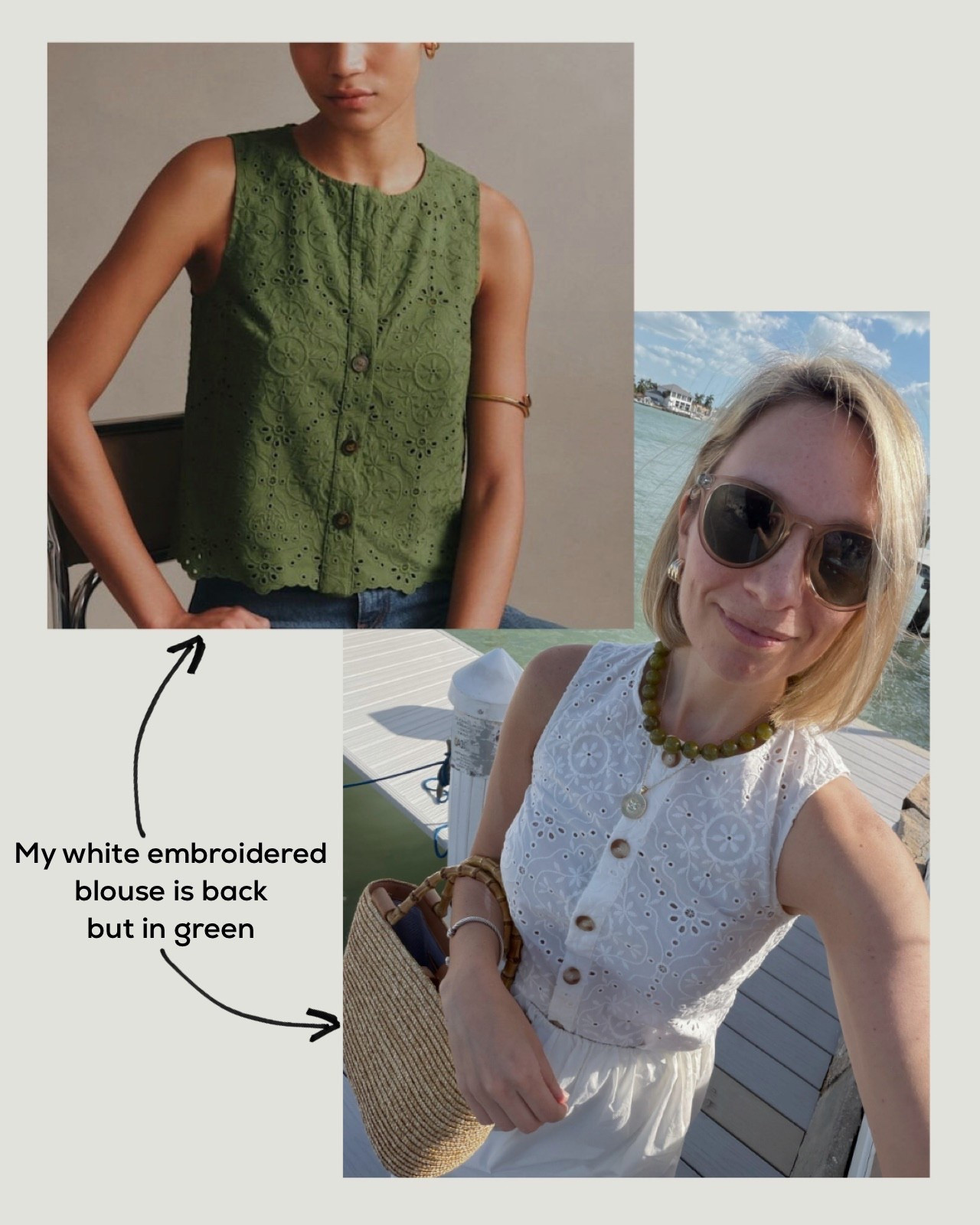 Embroidered top for spring and summer  

#LTKTravel #LTKSeasonal #LTKgrwm